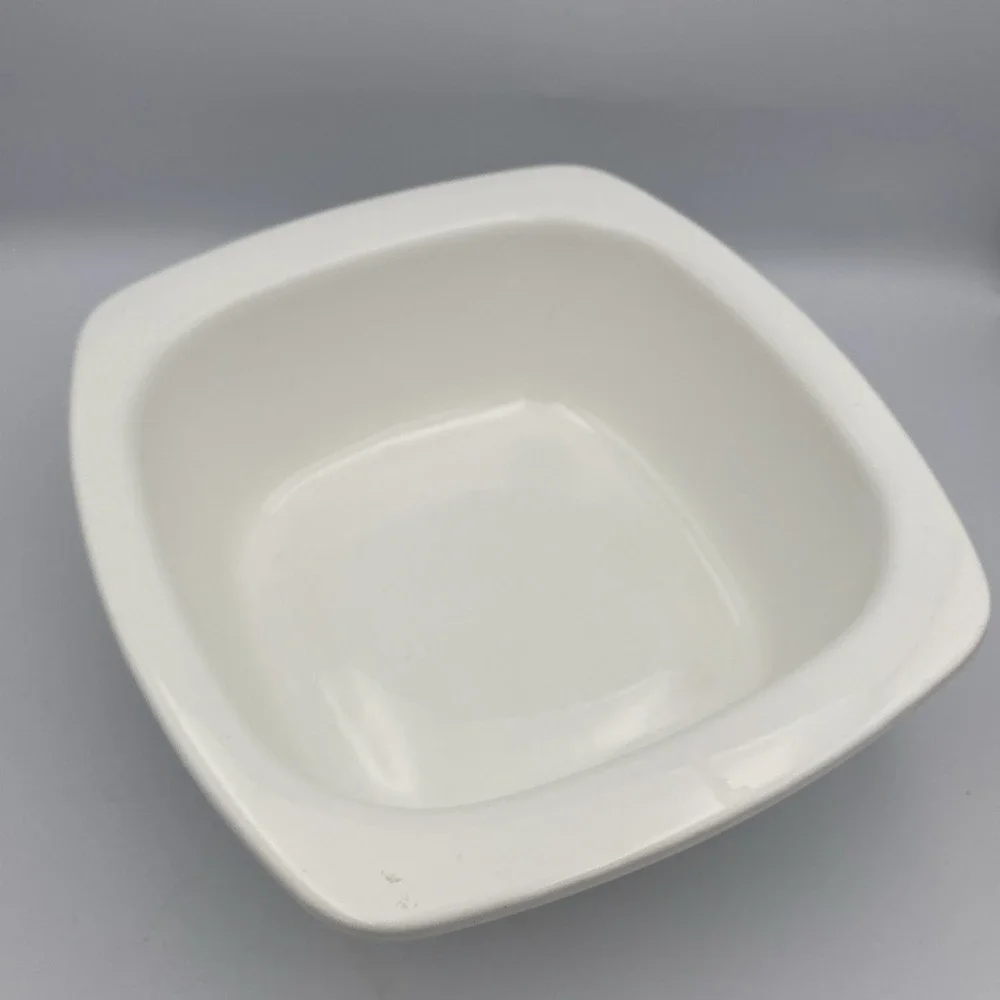 4 Quart Corning Ware Dutch Oven Cornflower Blue W Lid P-12-C VTG White P-34-B